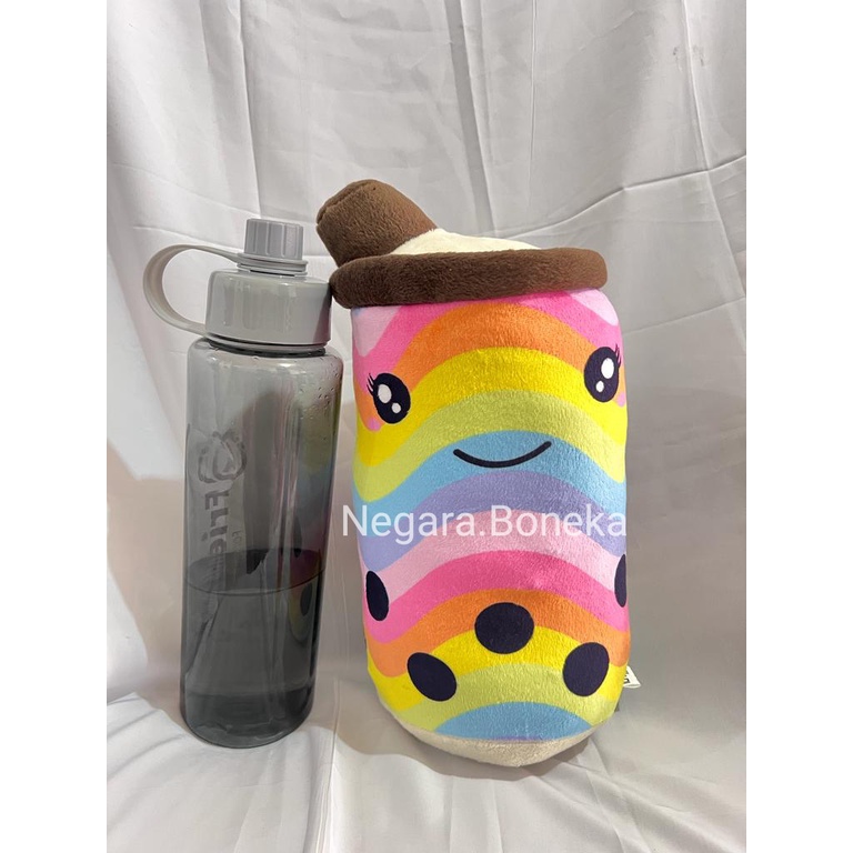 Boneka Boba Bubble Milk Tea Brown Sugar ukuran 30 cm