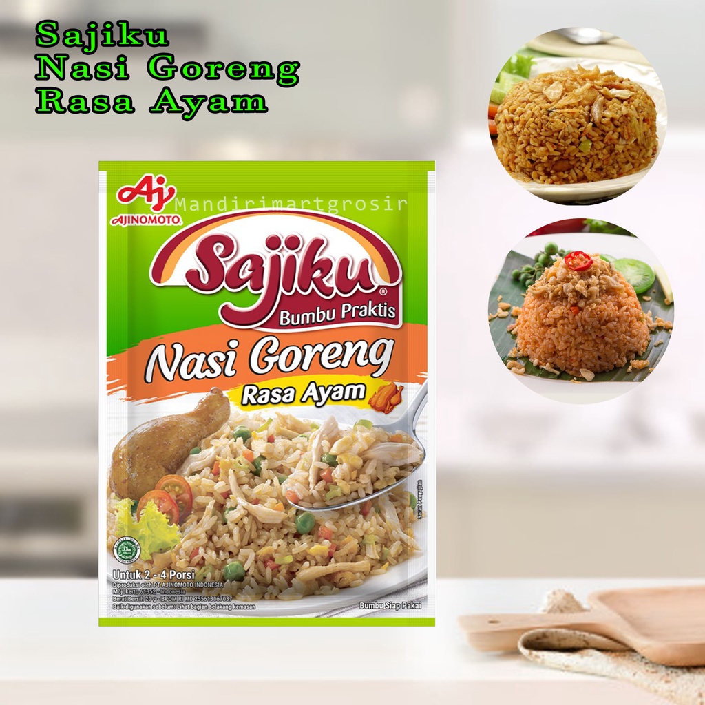 BUMBU SIAP PAKAI * NASI GORENG * RASA AYAM * SAJIKU * 20g