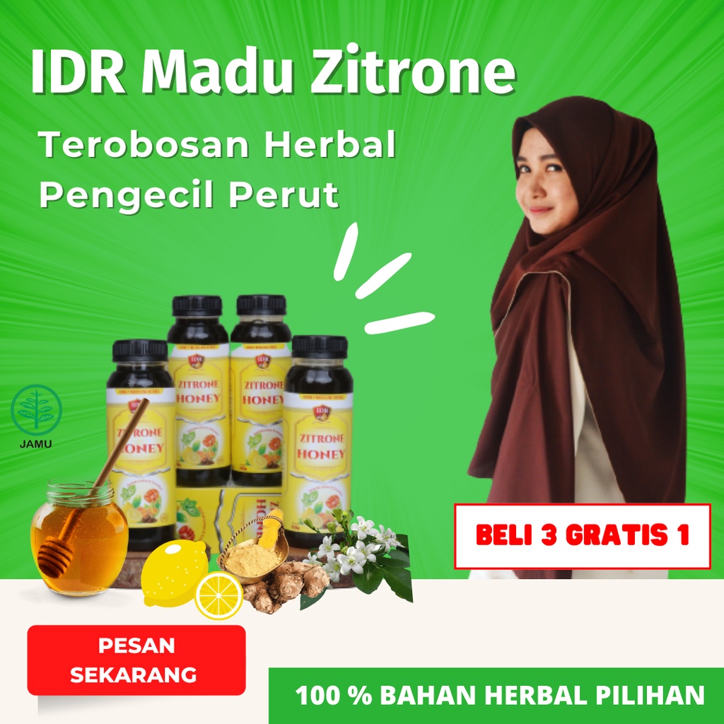 Obat Pengecil Perut///IDR Madu Zitrone///Madu Asli