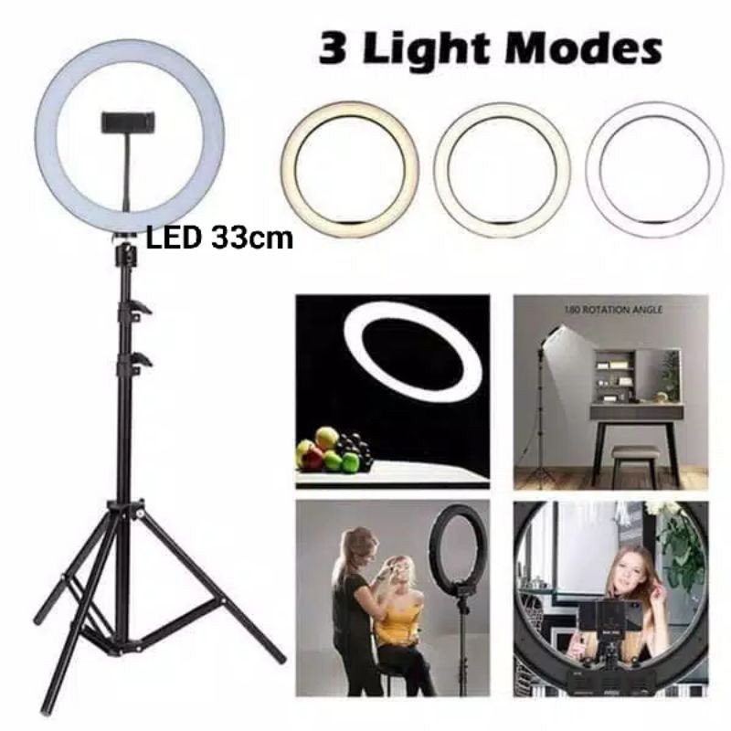 TRIPOD 2,1 m / TRIPOD +  RING LIGHT / LAMPU RING LIGHT LED RINF LIGHT SELFIE