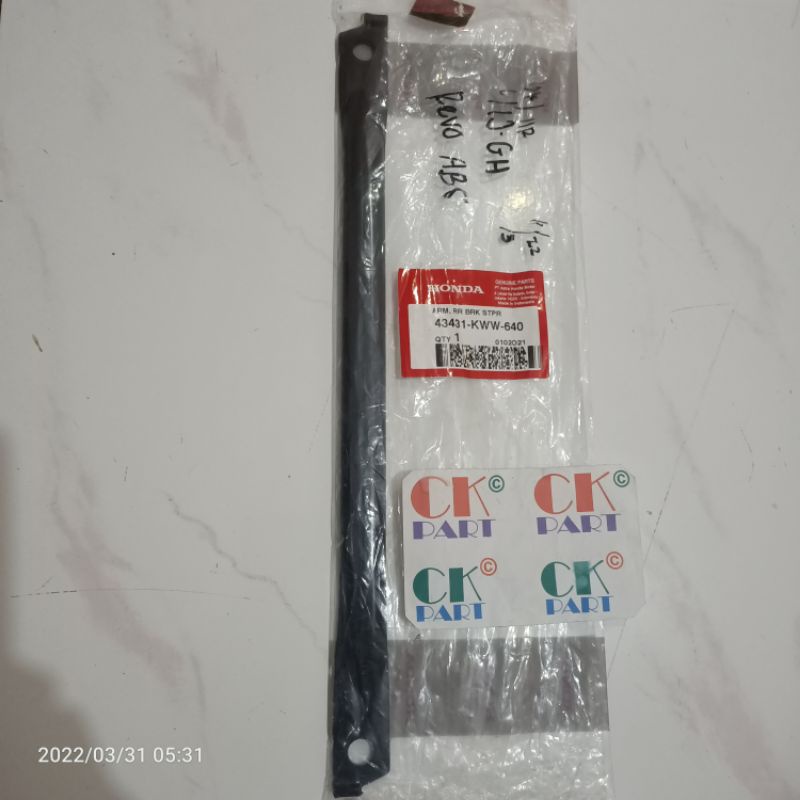 ARM RR BRAKE STOP TIANG PANEL REM TEROMOL BELAKANG REVO ABSOLUTE REVO FI DLL - ORIGINAL PN. 43431 KW