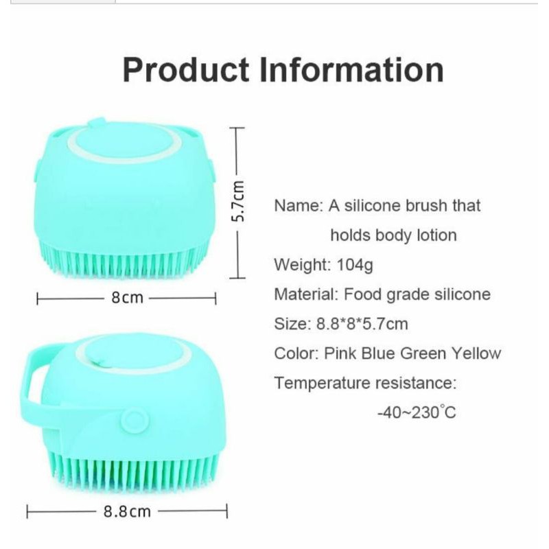 Alat Mandi Silicone Brush Bahan Food Grade dan Lembut