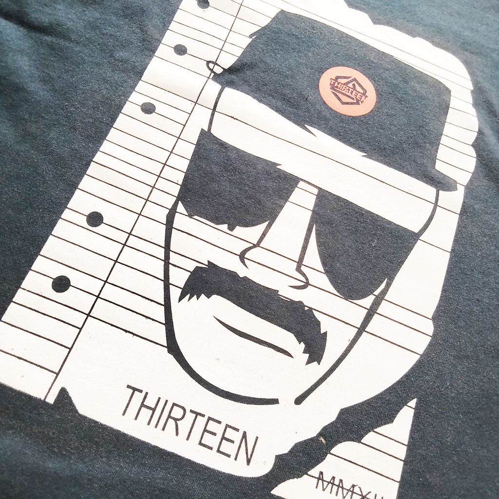 Kaos Anak Distro Thirteen Hitam 43