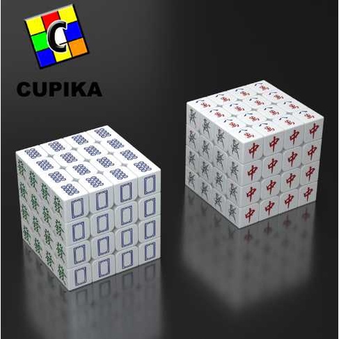 Rubik Z-Cube 4x4 Motif Mahjong ZCube Mahyong 4x4x4 Z Cube viral unik