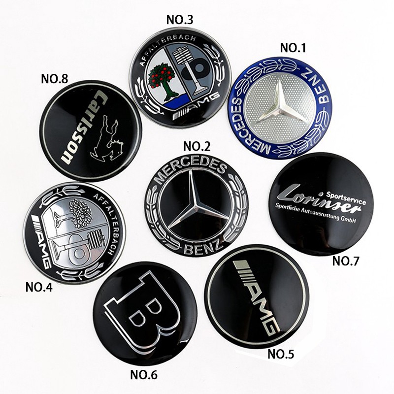 Stiker Emblem Tombol Tengah Setir Mobil 29mm 38mm Motif Night Knight Untuk Mercedes Benz Amg Apple