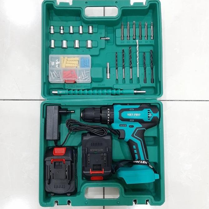 Nrt Pro Dc-340 Set Mesin Bor Baterai Beton 20V (New) Termurah