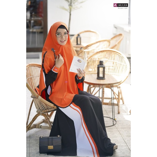 SET GAMIS QEIZAA PKS BLACK - SET GAMIS AULIA TERBARU 2021