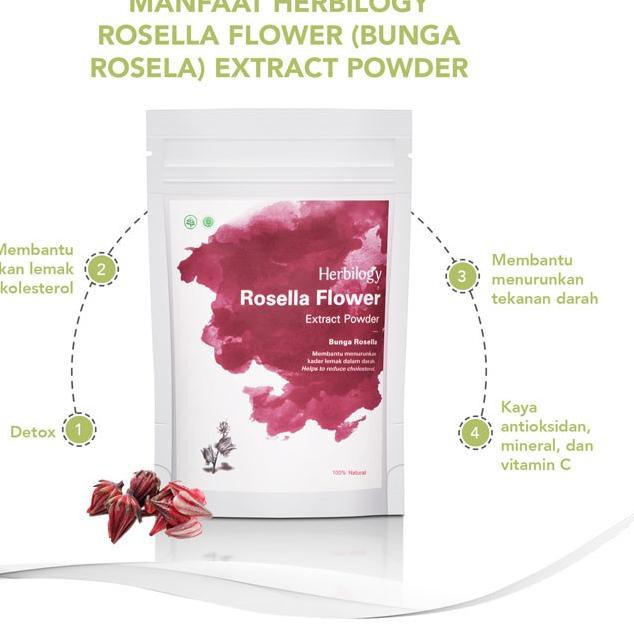 Herbilogy Hibiscus (Rosella) Extract Powder 100gr