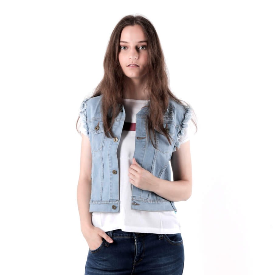 BAJU WANITA ROMPI DENIM