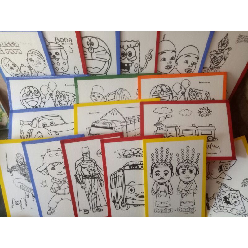 

MEDIA MEWARNAI STEROFOAM / MELUKIS STEROFOAM DENGAN LIS WARNA, UKURAN 33 X 50 X 1 CM , MINIMAL ORDER 6 PCS