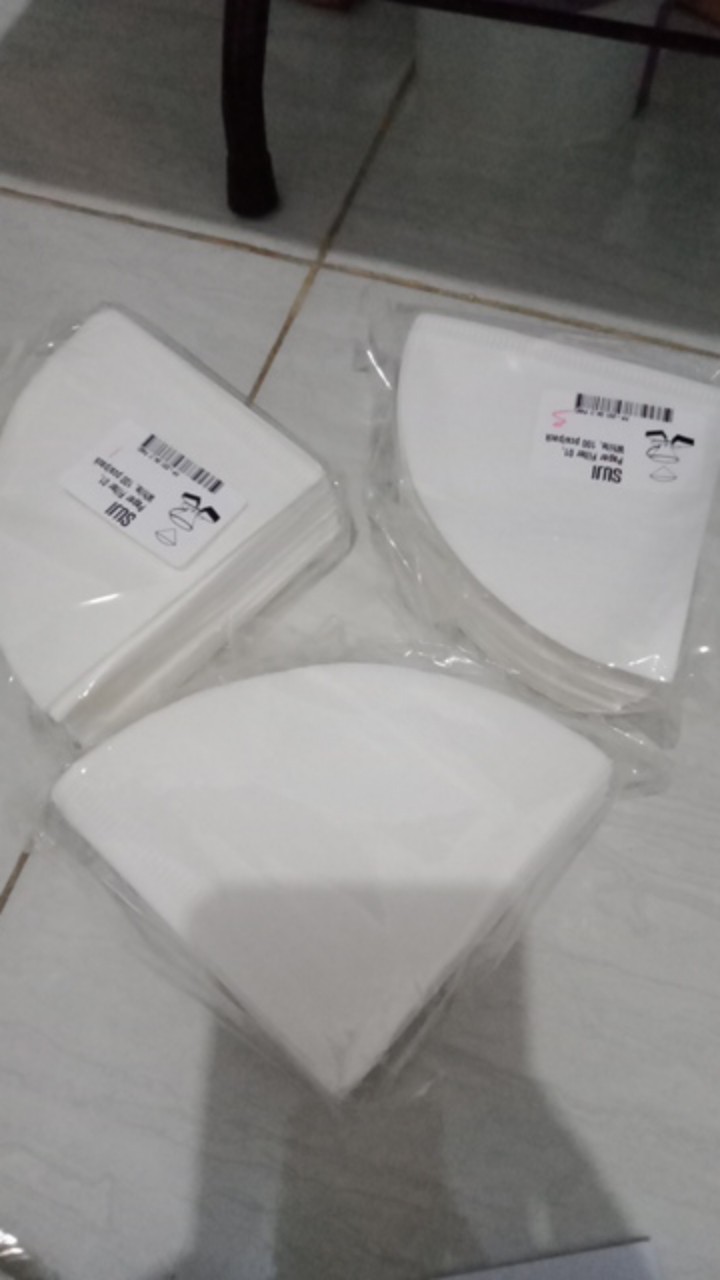 Suji Paper Filter 01, White, 100 Pcs/pack