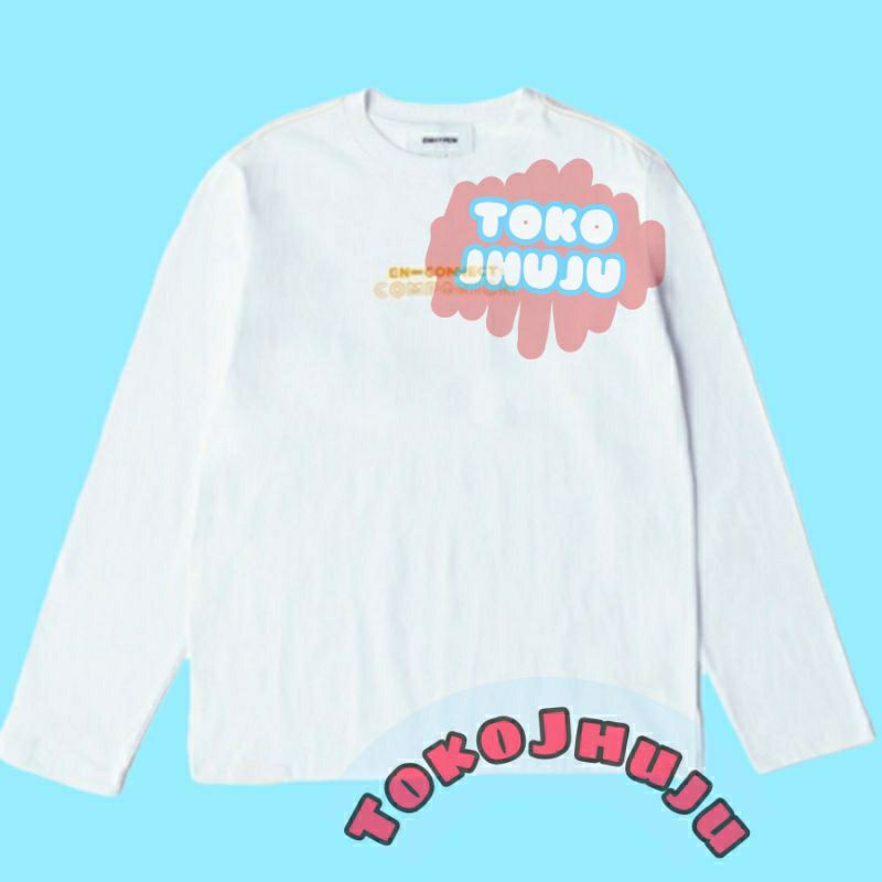 Baju Kaos Kpop Jay style  EnnConnect COMPANION sablon depan + Logo bepakang