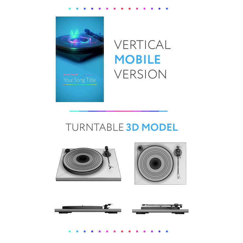 Turntable Music Visualizer - After Effects Project Files