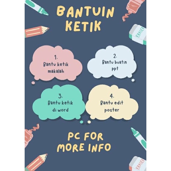 

Jasa ketik , ppt , poster