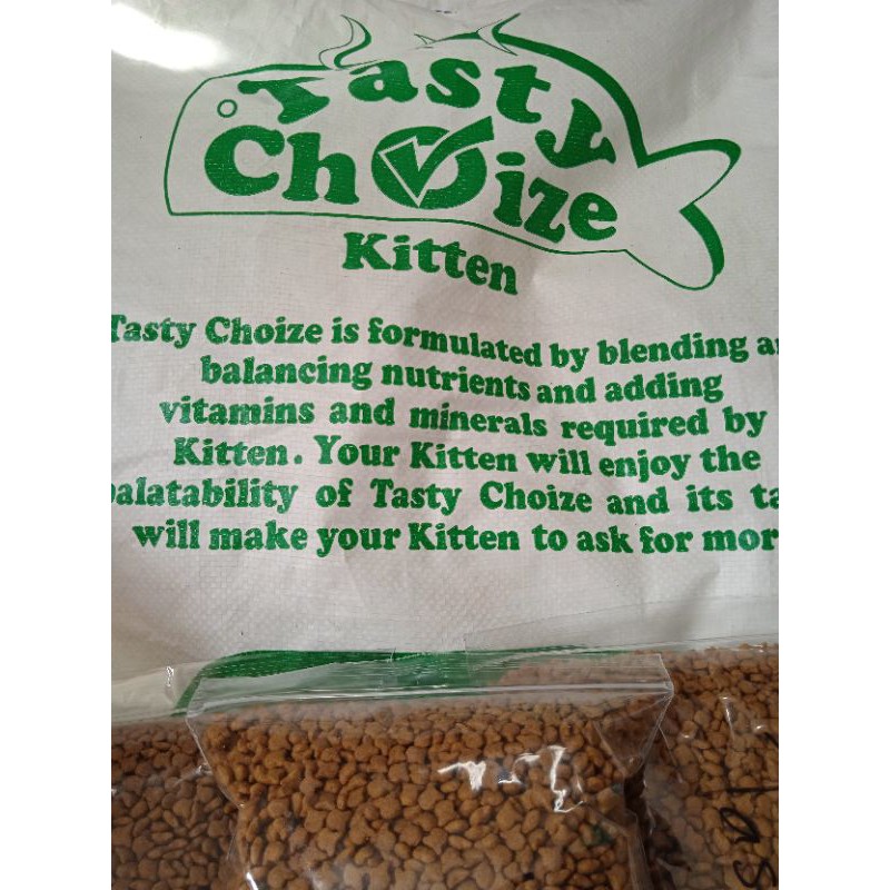 tasty choize kitten 20kg - cat food makanan kucing grab gojek only