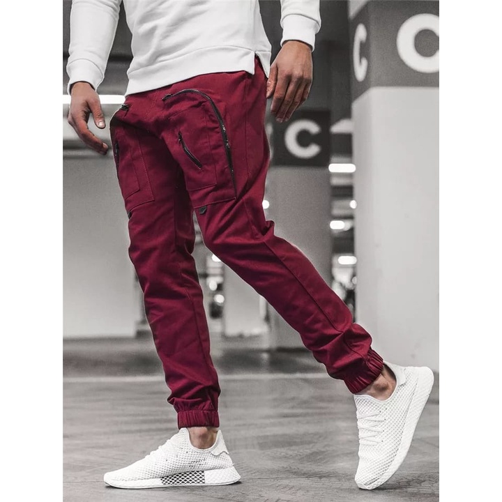 Celana Jogger Leon Pria Panjang Sweatpants Celana Olahraga Santai Casual Terbaru