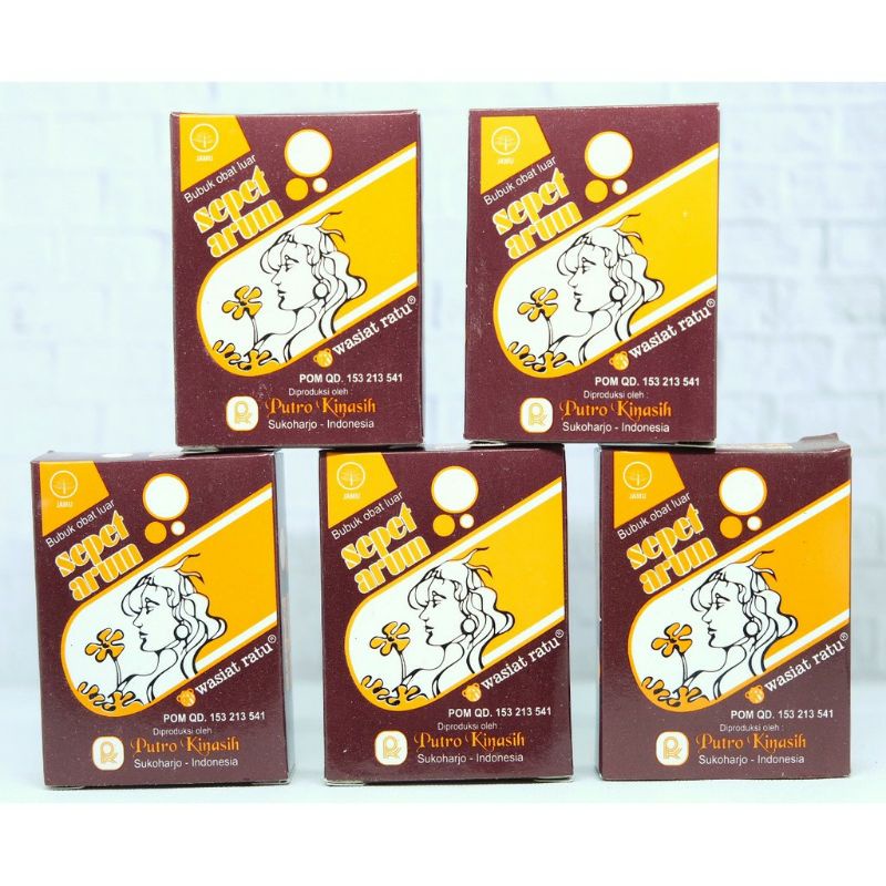 

Bubuk Sepet Arum Perawatan Organ Kewanitaan Putro Kinasih isi 10 Sachet