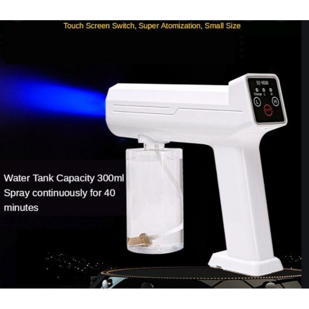 ATOMIZER PORTABLE WIRELESS NANO STEAM DISINFEKTAN SPRAY GUN 300ML