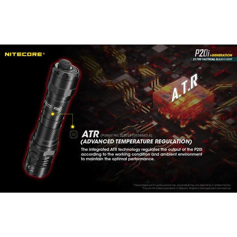 IDN TOOLS - NITECORE P20i Senter LED Tactical Flashlight SST-40-W 1800 Lumens