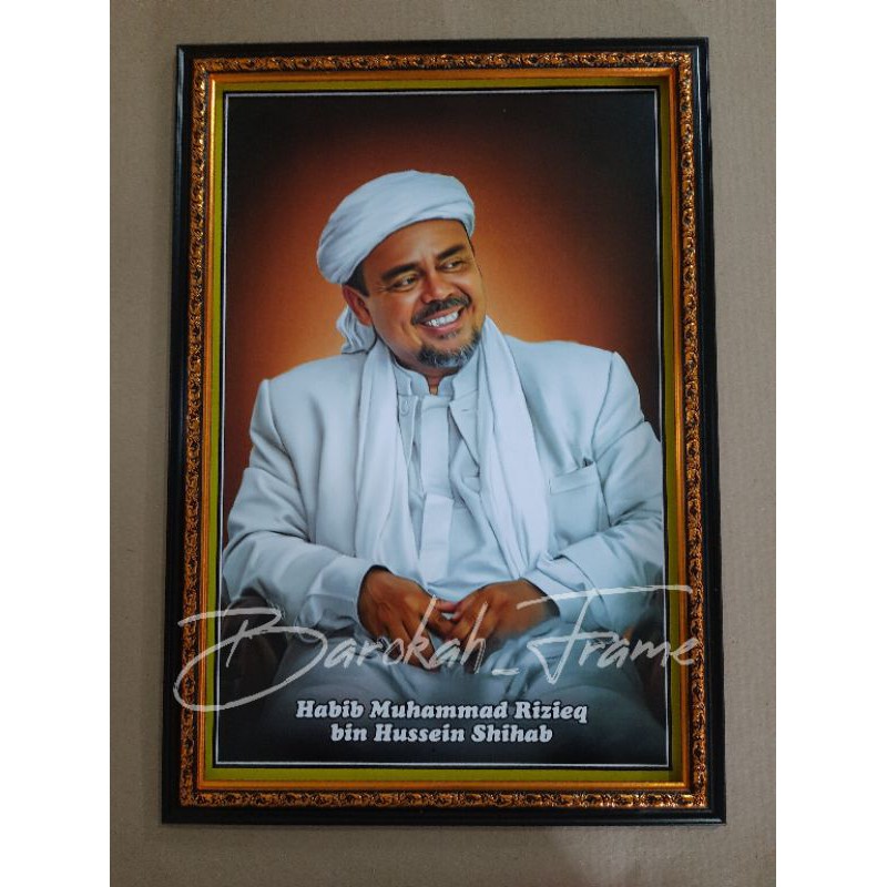 foto habib bingkai pigura foto habib dan ulama H.R.S A3+