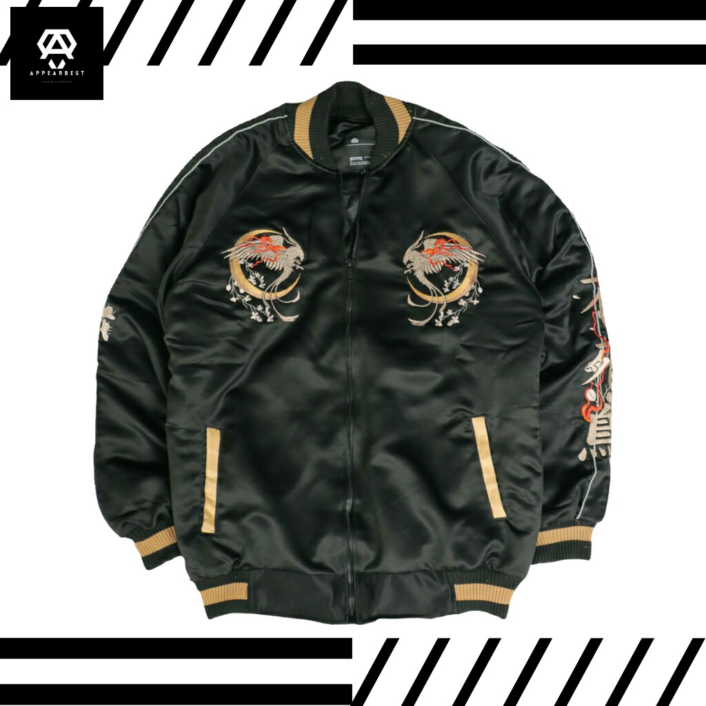 Jaket Sukajan - Black Phoenix - Sukajan Jacket - Sukajan Murah Original