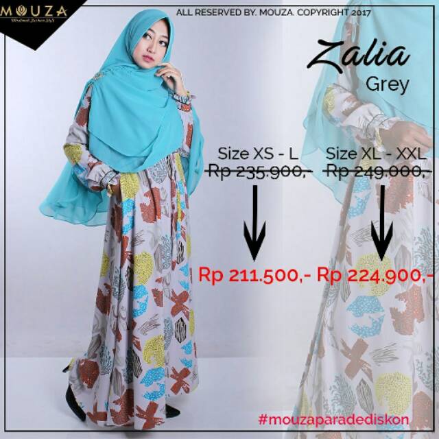 Gamis Syari Couple Zalia / Gamis Katun Jepang Premium ORI