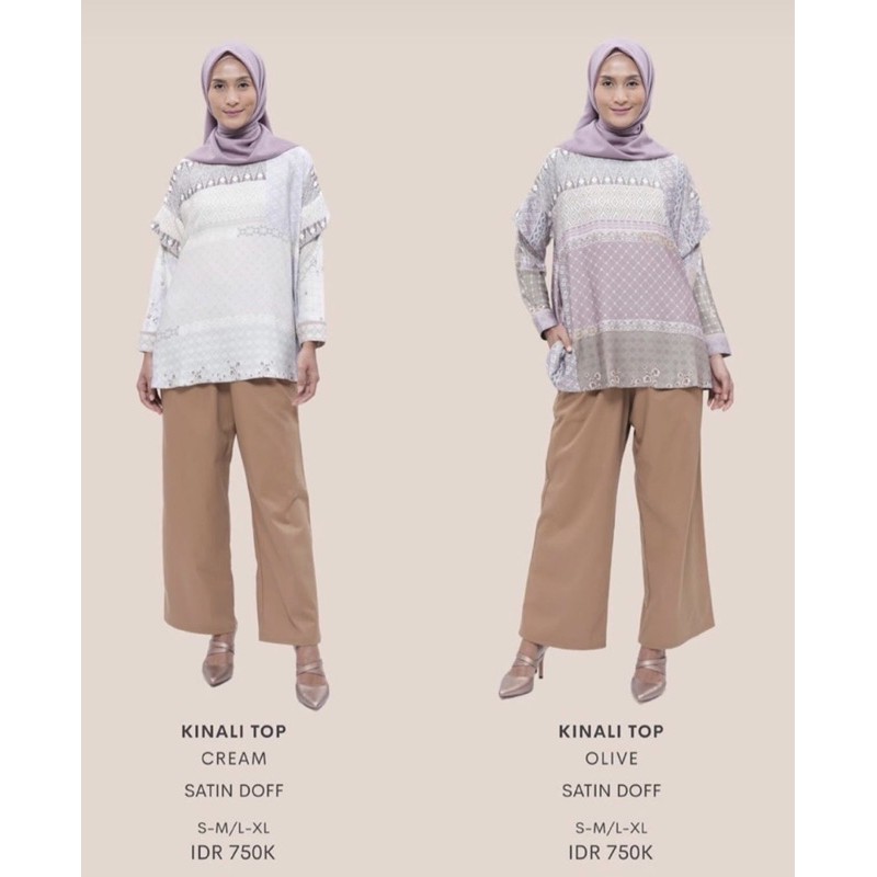 New Kinali Top Creame by Ria Miranda