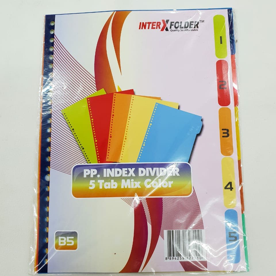 

Divider/Pembatas Binder Uk.B5 Inter X Folder