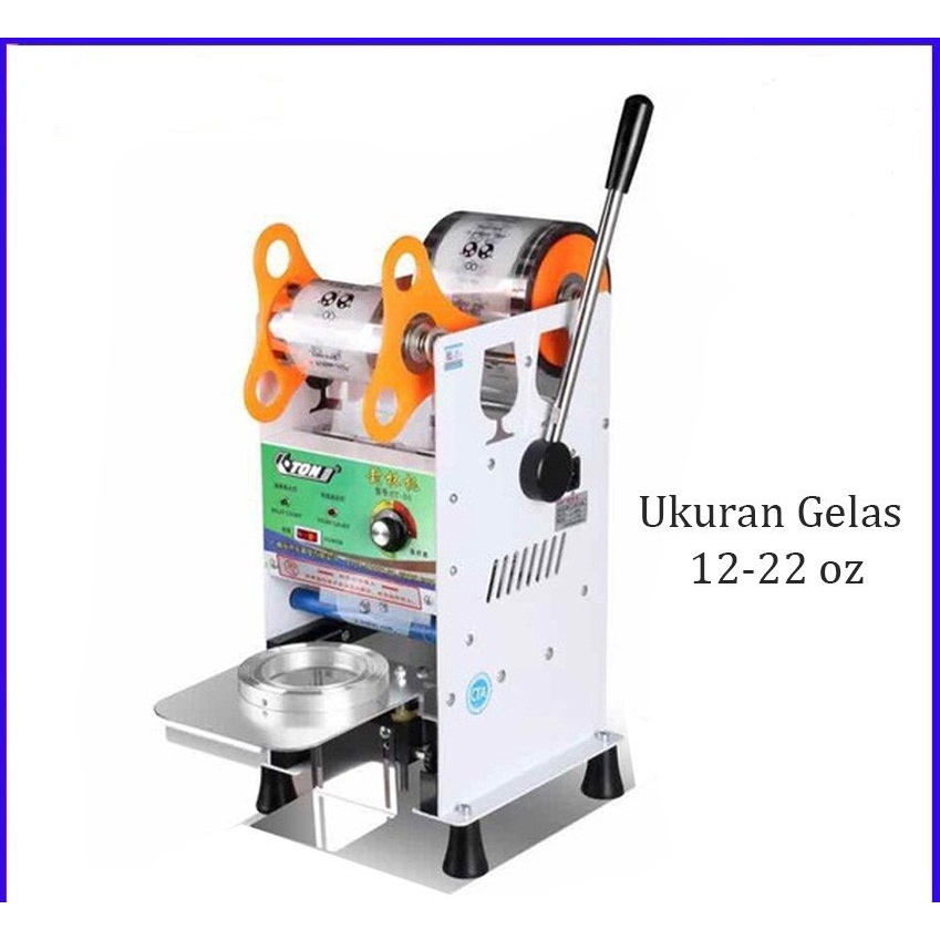 Cup Sealer Mesin Press Gelas Plastik Omicko C39 Sealing Machine 22 Oz 700ml Tutup Gelas Minuman Plastik