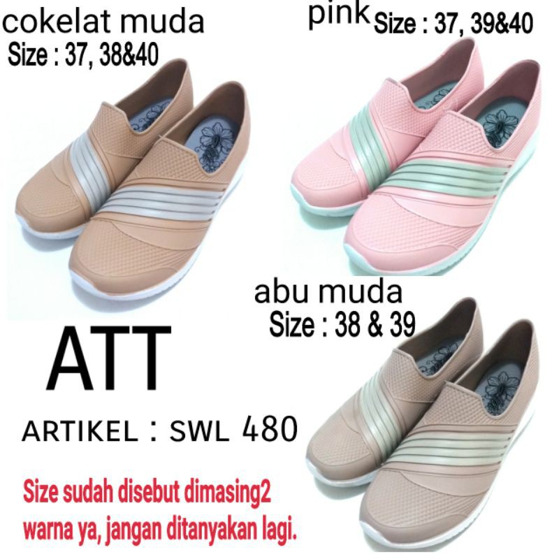 SEPATU FLAT SHOES WANITA ATT SWL 480 MURAH BARU TERBARU ATT KEREN NYAMAN RINGAN