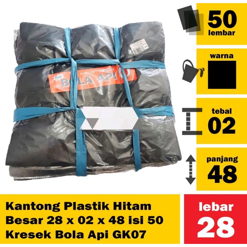 𝐓𝐞𝐫𝐦𝐮𝐫𝐚𝐡 !!! plastik kantong kresek uk 28 x 48 isi 50 pcs