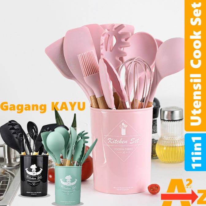 Silikon Utensil Peralatan Masak Silicone Utensil Set 11 Pcs Sutil