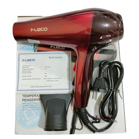 Hairdryer Fleco 213A / Pengering Rambut Ionic / Hairdryer Beauty Salon Haircare / Pengering Rambut Fleco - 400 Watt / Hairdryer Panas Dan Dingin Multifungsi