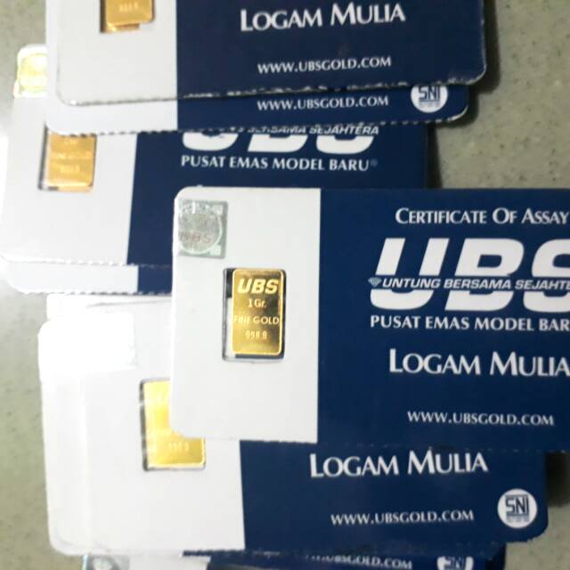 Emas murni 1 gram ubs