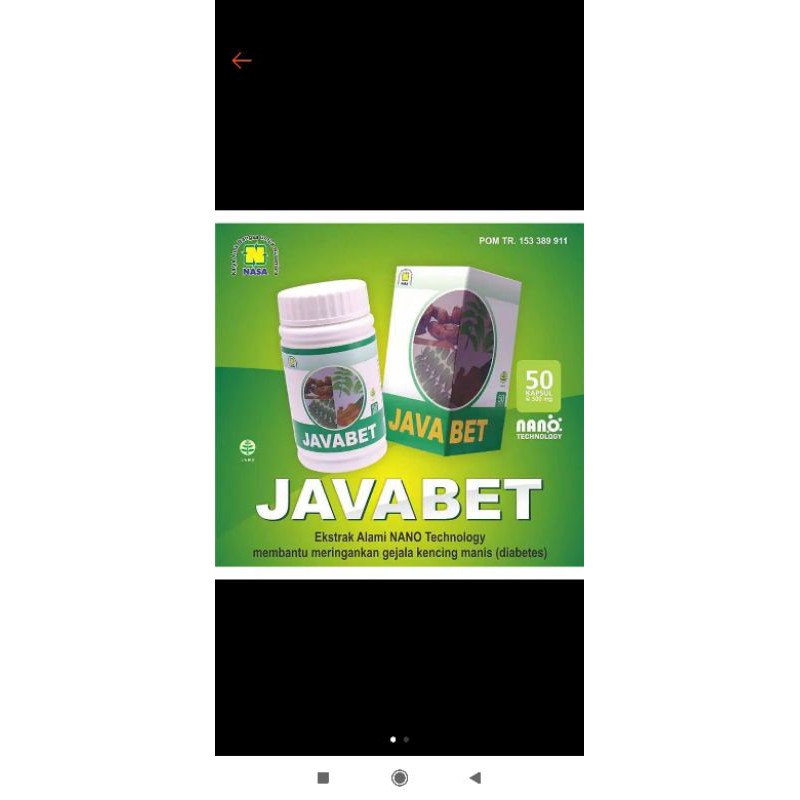 

java bet nasa/suplemen kesehatan/obat diabetes/kecing manis