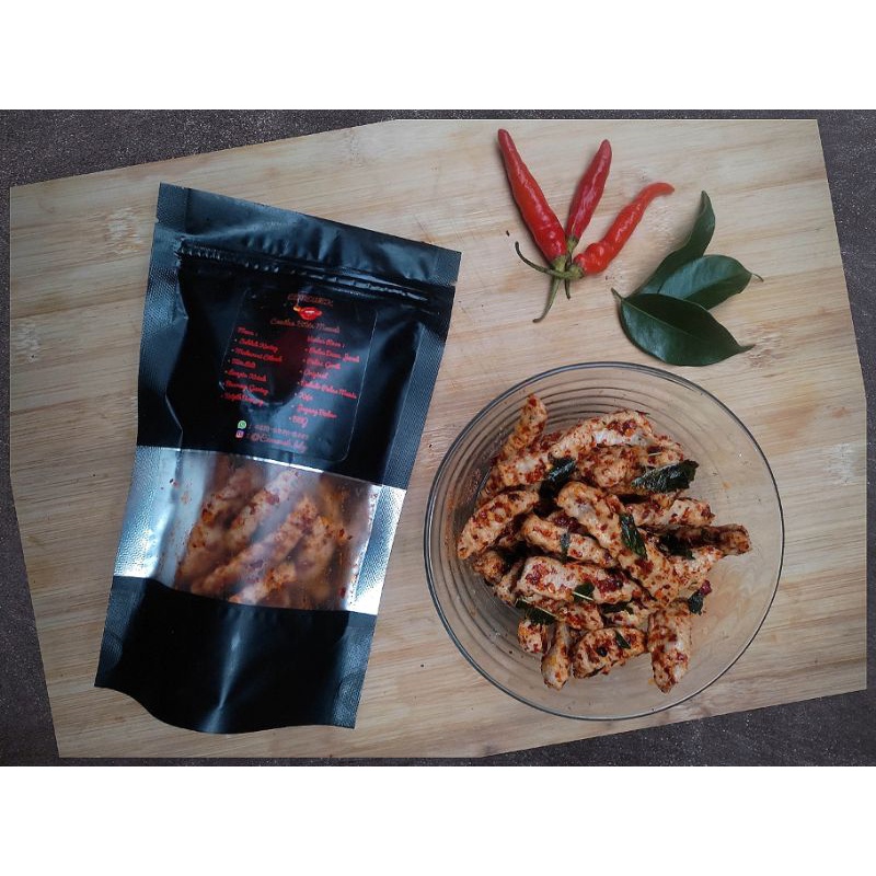 

basreng daun jeruk kemasan pouch