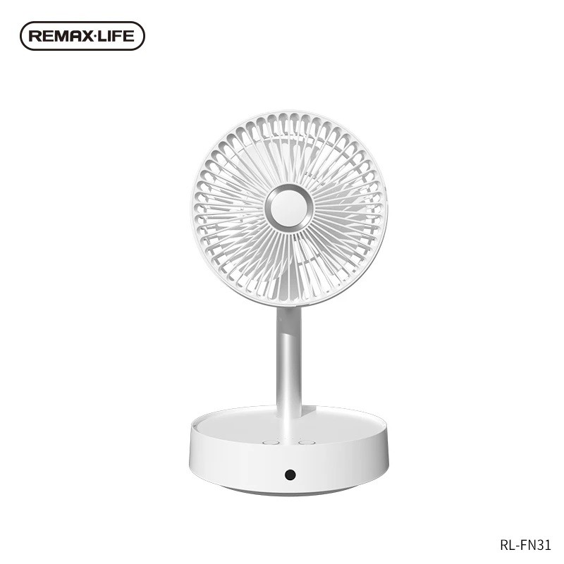 REMAX LIFE RL-FN31 - Portable Foldable Oscillating Fan with Remote Control PRO - Kipas Angin Lantai