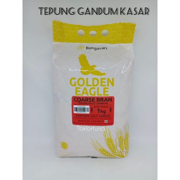 

Tepung Kulit Gandum Kasar Golden Eagle 1kg