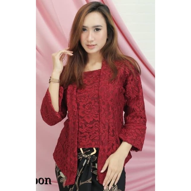 atasan kebaya brukat kutubaru berkualitas