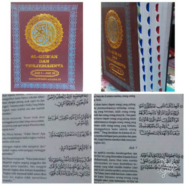 AL-QURAN DAN TERJEMAH A6 JUZ 1 - JUZ 30 MERAH