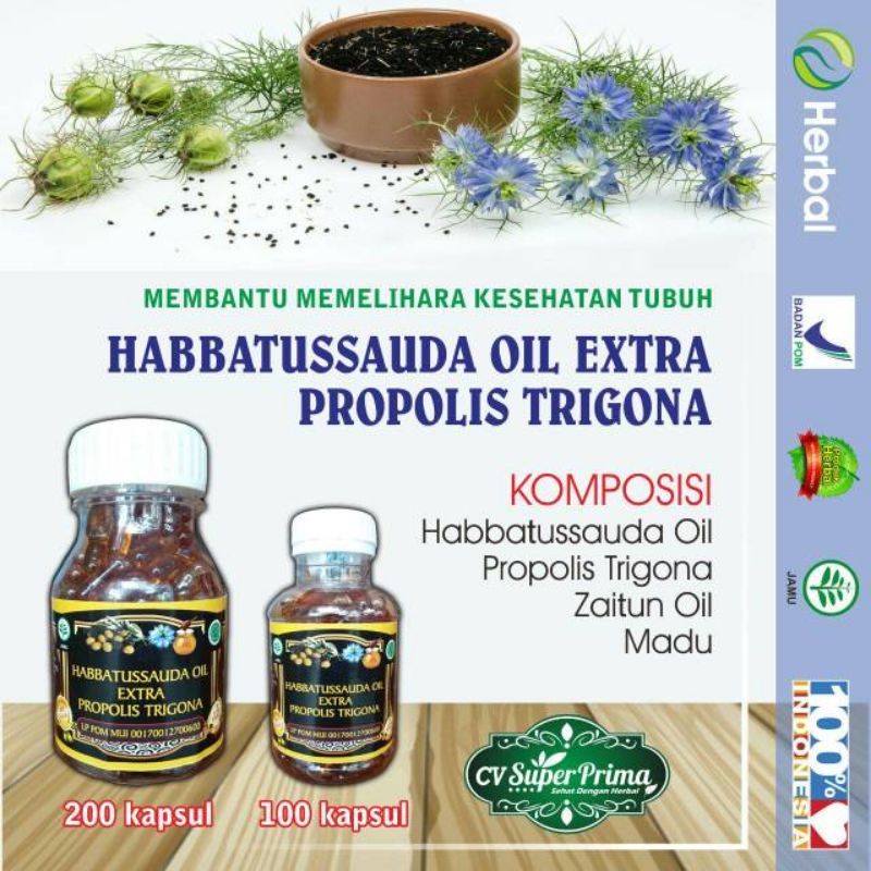 HABATUSSAUDA EXTRA PROPOLIS TRIGONA. HABATUSSAUSA OIL