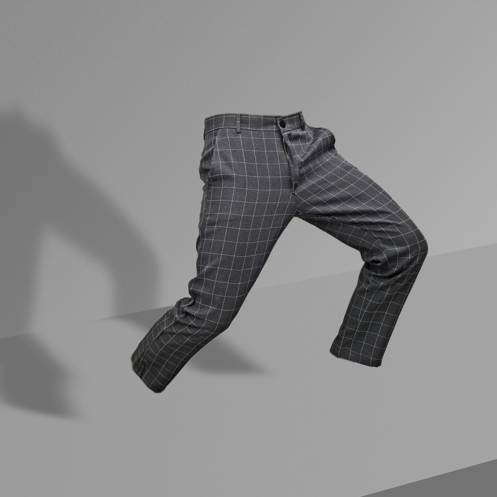 Tartan Square Ankle Pants