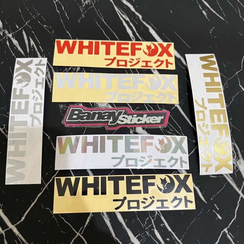 STICKER WHITEFOX PROJECT EDITION CUTTING