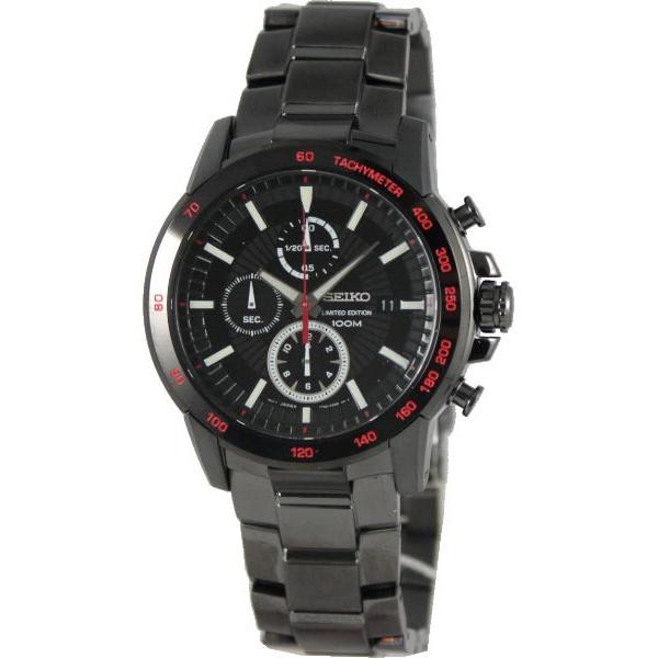 Seiko Criteria SNDC79P1 Chrono Sapphire Black - Jam Tangan Pria SNDC79