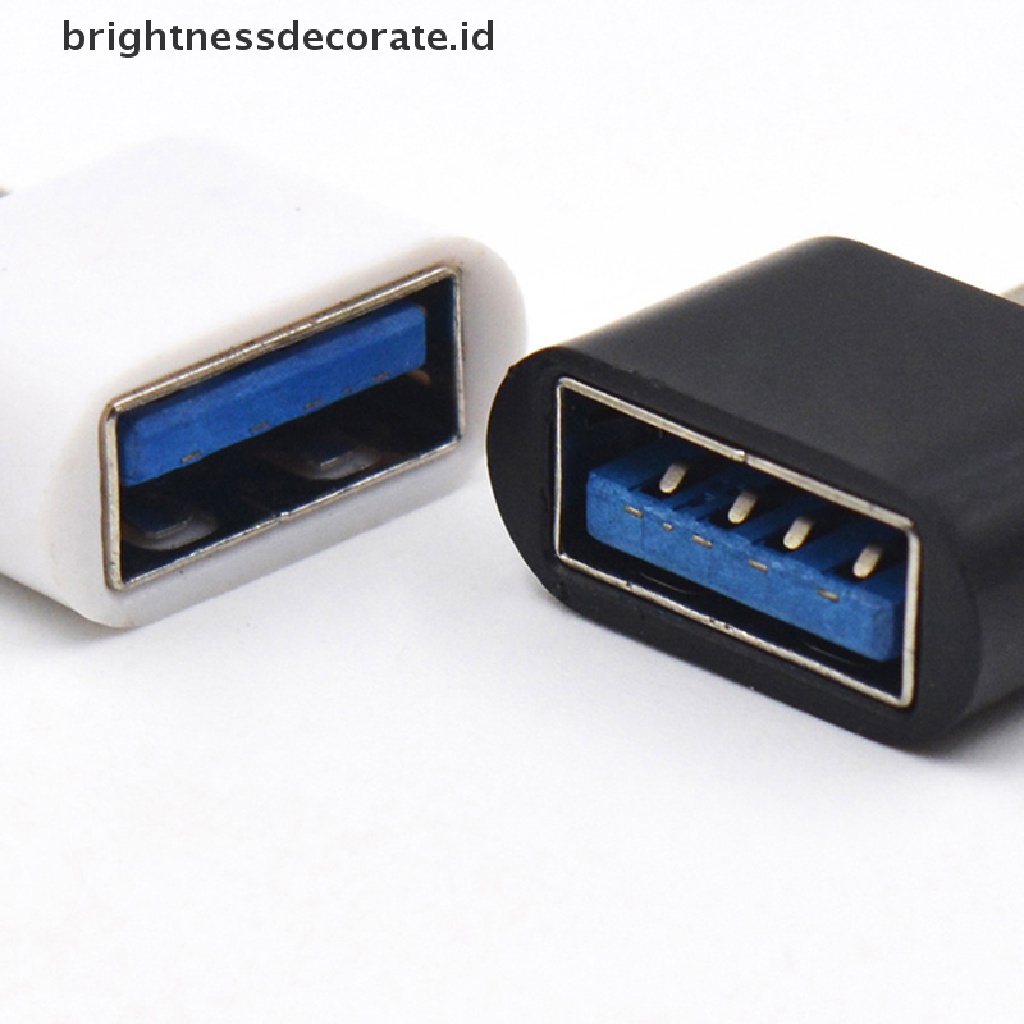 [birth] 2pcs USB Type C Male To USB 2.0 Female OTG Converter Data Adapter For Phone [ID]