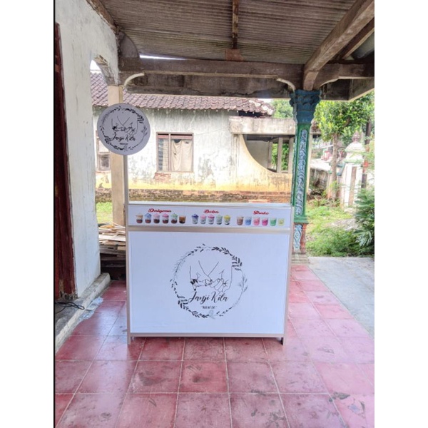 (termurah promo) jumbo Booth Gerobak Lipat pintu