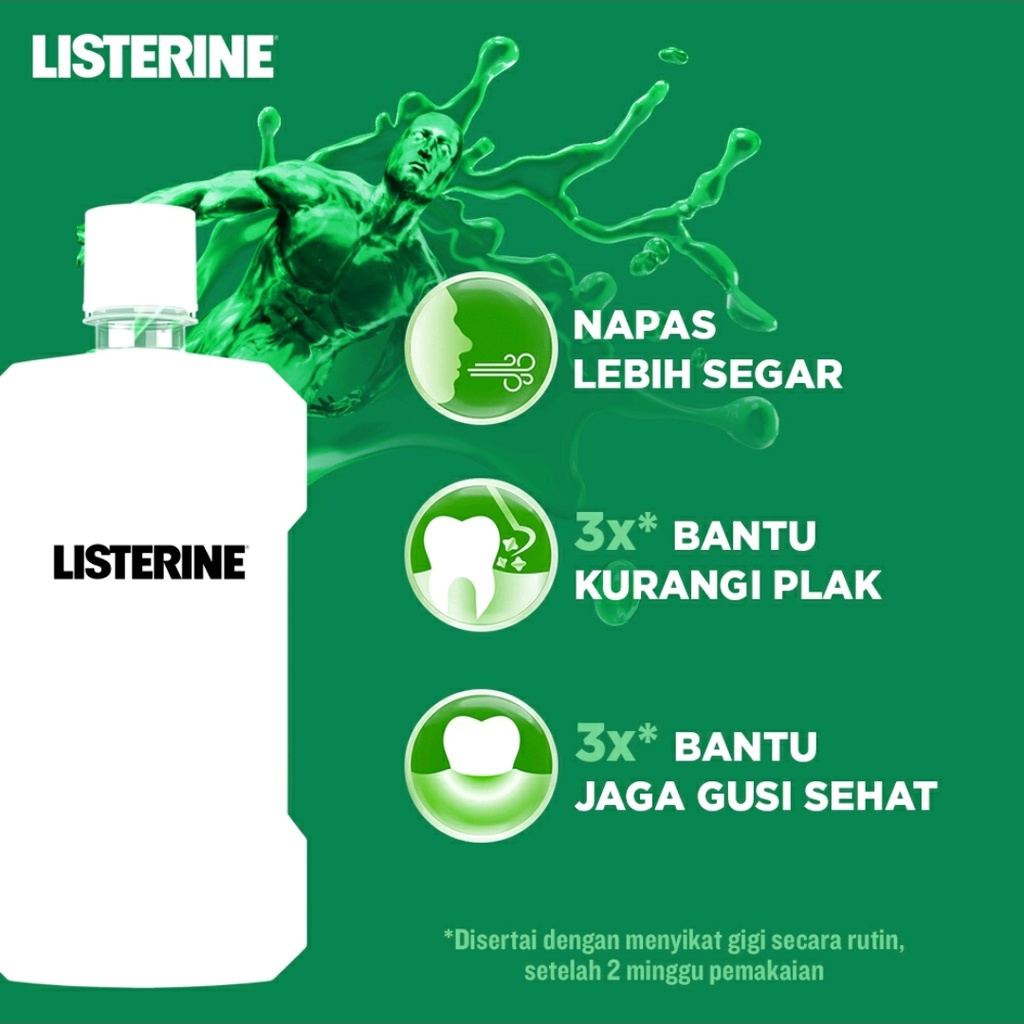 LISTERINE ANTISEPTIC MOUTHWASH 250ML // OBAT KUMUR LISTERIN // LISTERINE