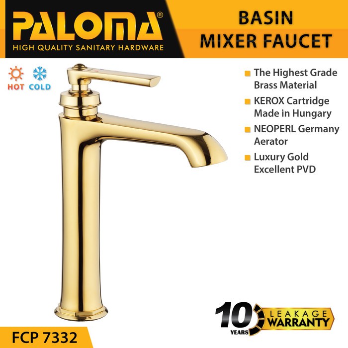 PALOMA FCP 7332 Keran Mixer Wastafel Cuci Tangan Panas Dingin Kran Air