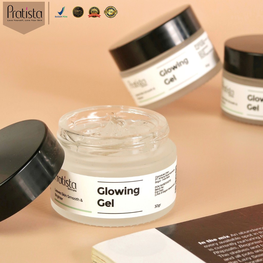 Cream Glowing Gel Pratista BPOM - Rahasia Kecantikan Wanita Glowing - Krim Wajah Glowing