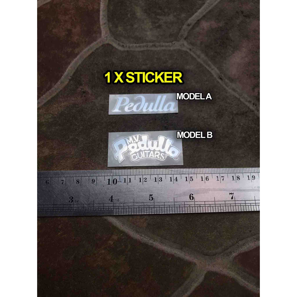

Sticker Headstock M.V. Pedulla Electric Guitars Bass Mv Michael V Gitar Elektrik Signature Custom shop MVP Pentabuzz Rapture Nuance Thunderbolt